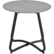 Vento bijzettafel - Ø45xH41 cm - c. black -  Centostone Napoli sand