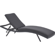 Beliani AMELIA - Tuinligstoel-Grijs-Aluminium