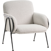 Beliani TRYSNES - Fauteuil-Beige-Polyester