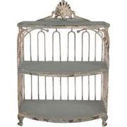 Clayre & Eef Wandkast 38x23x55 cm Groen Metaal