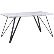 Beliani MOLDEN - Eettafel-Wit-MDF