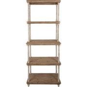 Clayre & Eef Boekenkast  80x40x210 cm Bruin Hout