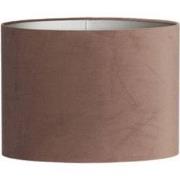 Light & Living - kap - Velours - bruin - textiel - E27 - 3538774