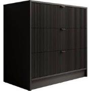 Meubella - Ladekast Tavares - Zwart - 80 cm