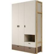 Meubella - Kinderkledingkast Livingston - Beige - 135 cm