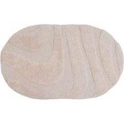 Badmat Beau - Beige Ovaal 50 x 80 cm