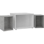 Salontafel met 2 verwijderbare elementen Joker 2 - L71,5 x H50 cm