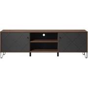 TV-meubel met 2 deuren en 2 vakken L183 cm - Monteer