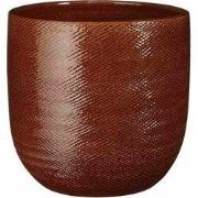 Mica Decorations Bloempot Enzo - 25x25x24 cm - Terracotta - Oker