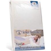 H&D Dubbel Jersey Hoeslaken - Creme Eenpersoons 90x200cm - 100% Katoen...