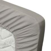 Ten Cate Katoensatijnen Topper Hoeslaken - 140x200 - Grijs