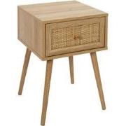 4goodz Nachtkastje Bali Bohemian met lade 39x39x55 cm - Bruin
