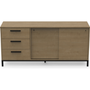 Dressoir 2 schuifdeuren en 3 lades L181 cm - CRAFT