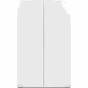 Opbergmeubel met 2 deuren, wit, 76 cm  ORSA