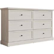 Meubella - Ladekast Leroy - Wit eiken - 146 cm