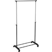 Decopatent® Verrijdbaar Kledingrek op wieltjes - Hoogte verstelbaar na...