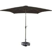 Kopu® Altea Parasol Vierkant 230x230 cm met Windvanger - Charcoal