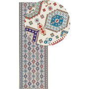 Beliani HACILAR - Laagpolig-Multicolor-Polyester
