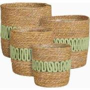 Mica Decorations Mand Fernandez - 25x25x25 cm - Zeegras - Licht Groen ...