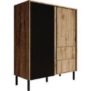 Meubella - Dressoir Margareth - Eiken - 100 cm - Hoog