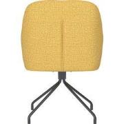 Housecraft Living Otis Eetkamerstoel Draaibaar Metaal Spider Okergeel