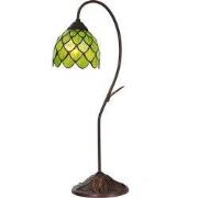 Lumilamp Tiffany Tafellamp Ø 28x60 cm Groen Glas