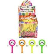 72 Stuks - Spin Smiley Drum - In Traktatiebox - Uitdeelcadeautjes - Ui...