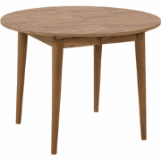 Uitschuifbare tafel van 100 tot 131 cm met massief houten poten - VINA