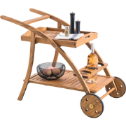 HESPERIDE HIXA Keukentrolley - op wieltjes - met Dienblad - voor Buite...