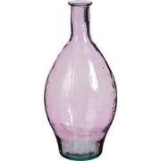 Mica Decorations Vaas Kyara - 28x28x60 cm - Gerecycled glas - Paars