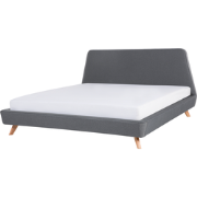 VIENNE  - Tweepersoonsbed - Donkergrijs - 180 x 200 cm - Polyester