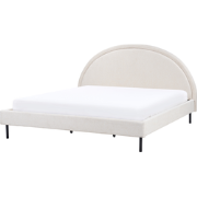 MARGUT - Bed - Lichtbeige - 180 x 200 cm - Polyester