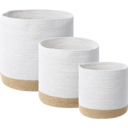 BASIMA - Manden set van 3 - Beige/Wit - Katoen