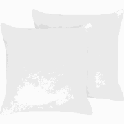 TRIGLAV - Hoofdkussen set van 2 - Wit - 80 x 80 cm - Hoog - Polyester