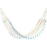 VERCELLI - Hangmat - Beige/Lichtblauw - Katoen