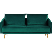 MAURA - Driezitsbank - Groen  - Fluweel