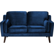 LOKKA  - Tweezitsbank - Marineblauw - Fluweel