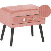 EUROSTAR - Nachtkastje - Roze - Corduroy