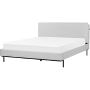 CORIO - Tweepersoonsbed - Lichtgrijs - 160 x 200 cm - Polyester