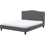 MONTPELLIER - Bed - Donkergrijs - Grijs  - Polyester