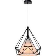 QUVIO Hanglamp met metalen frame zwart - QUV5152L-BLACK