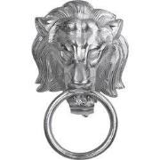 WOMO-DESIGN handdoekhouder met leeuwenkop motief zilver, 10x31 cm, gem...