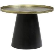 Salontafel Popeta - Antiek Brons/Zwart - Ø60cm