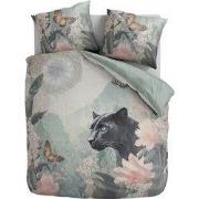 100% Microvezel dekbedovertrekset Panthers Bloom - 140x200/220 + 1*60x...