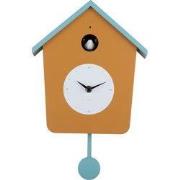 Karlsson - Wandklok Cuckoo Light - Ochre yellow & misty blue