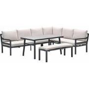 Garden Impressions Markus lounge dining set 4-delig - desert sand