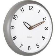 Wandklok Bella - Donkergrijs - 4.2x30x30cm