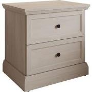 Meubella - Nachtkastje Leroy - Wit eiken - 52 cm