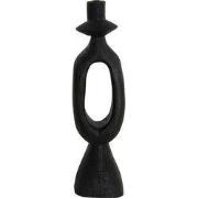 Kandelaar Django - Zwart - 14x14x50cm