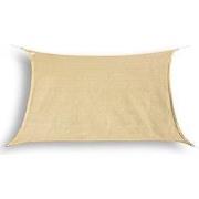 hanSe® Schaduwdoek Rechthoek Waterdoorlatend 4x7 m Zonnedoek Zand